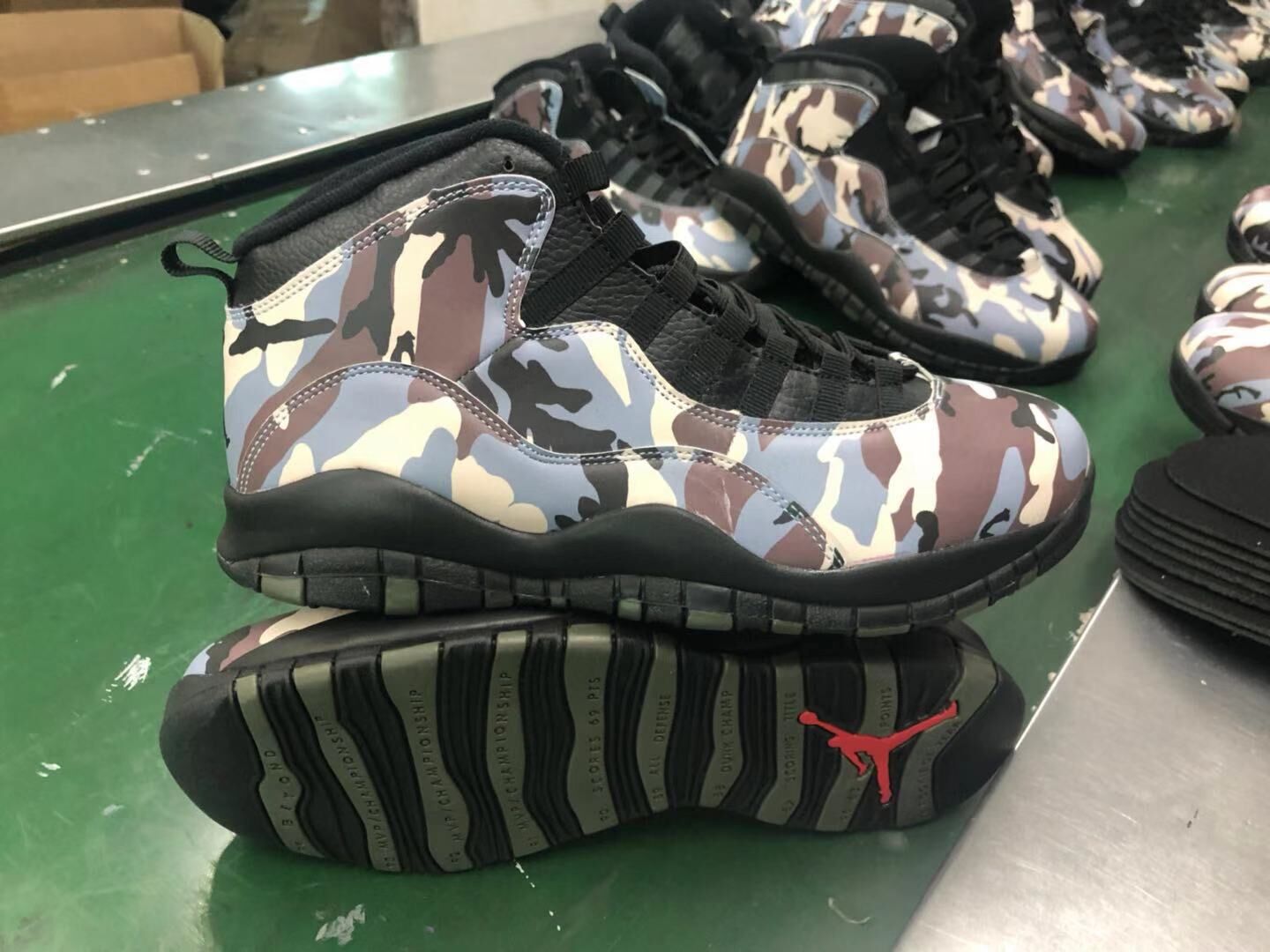 2019 Air Jordan 10 Camo Army Shoes